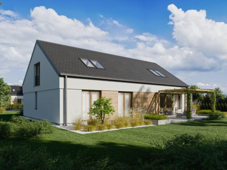 Wizualizacja domu energooszczędnego